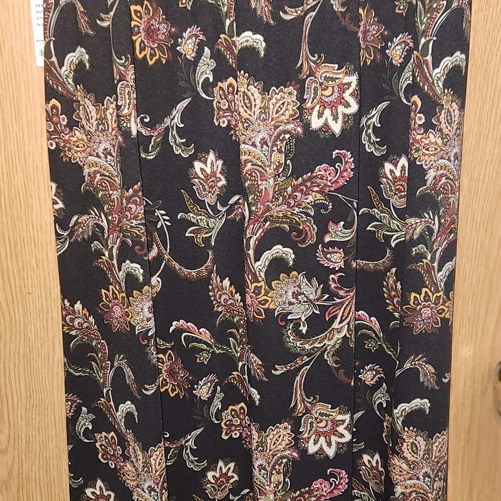 Apt. 9 Black Paisley Pencil Skirt